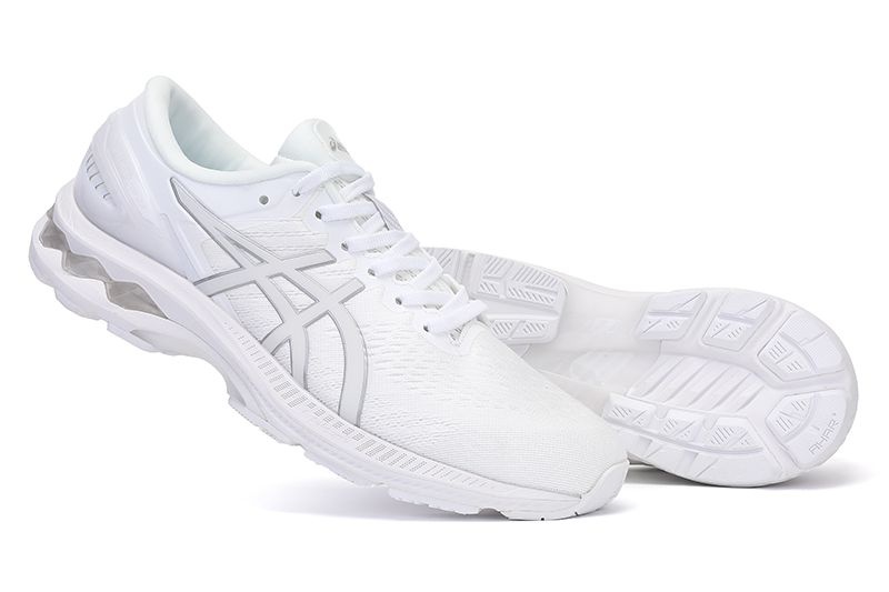 all white leather asics