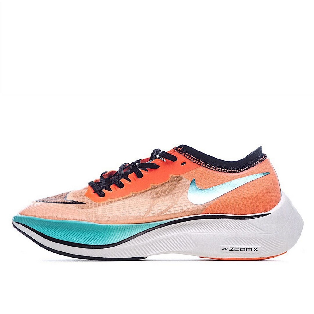 Tênis Nike ZoomX NEXT% - Azul e Laranja - Feminino Running - mais rápida!