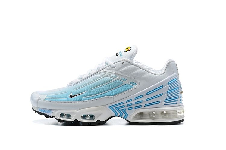 Nike Air Max Plus 3 - Branco e Azul Claro - Masculino Running Speed - corrida mais rápida!