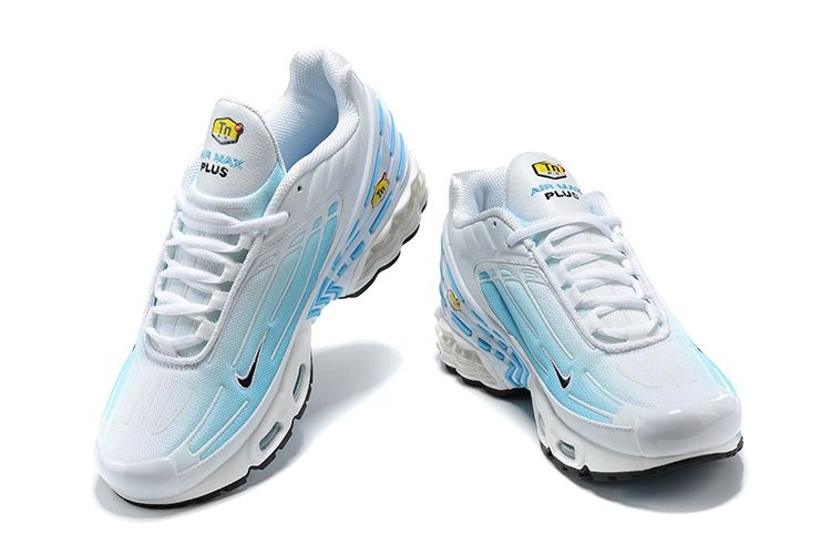 Nike Air Max Plus 3 - Branco e Azul Claro - Masculino Running Speed - corrida mais rápida!