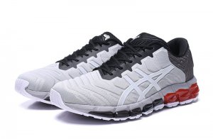 Tênis Asics Gel Quantum 360 5 - Cinza Claro e Branco - Masculino