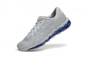 Tênis Asics Gel Quantum 360 5 - Cinza e Azul - Masculino 