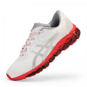 Tênis Asics Gel Quantum 360 5 - Branco e Vermelho - Feminino 