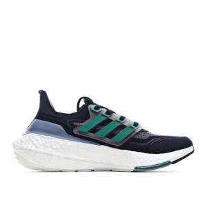 Tênis Adidas UltraBoost 21 - Preto Cinza e Verde - Masculino