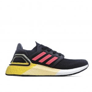 Tênis Adidas UltraBoost 20 - Preto Vermelho e Amarelo - Masculino