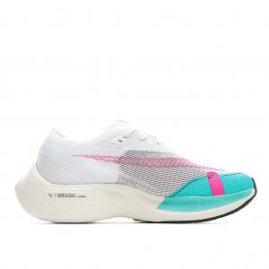 Tênis Nike ZoomX Vaporfly NEXT% - Branco e Azul Claro - Masculino