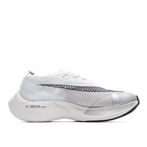 Tênis Nike ZoomX Vaporfly NEXT% - Branco e Prata - Masculino