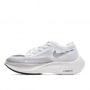 Tênis Nike ZoomX Vaporfly NEXT% - Branco e Prata - Feminino 