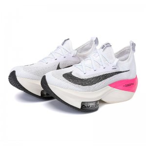 Tênis Nike ZoomX Alphafly NEXT% - Branco e Rosa - Feminino