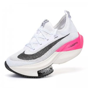 Tênis Nike ZoomX Alphafly NEXT% - Branco e Rosa - Feminino 