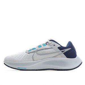 Tênis Nike Air Zoom Pegasus 38 - Branco Azul Claro e Prata - Masculino 