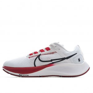 Tênis Nike Air Zoom Pegasus 38 - Branco e Vermelho - Feminino 