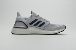 Tênis Adidas UltraBoost 20 - Cinza e Azul Metálico - Masculino