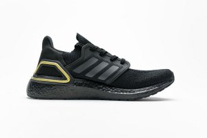 Tênis Adidas UltraBoost 20 - Preto e Dourado - Masculino