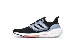 Tênis Adidas UltraBoost 22 - Preto e Azul Claro - Masculino 