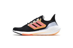 Tênis Adidas UltraBoost 22 - Preto Vermelho e Laranja - Masculino 