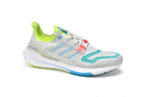 Tênis Adidas UltraBoost 22 - Cinza Azul e Verde - Masculino 