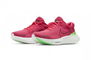 Tênis Nike ZoomX Invincible Run Flyknit 2 - Fucsia e Verde - Feminino