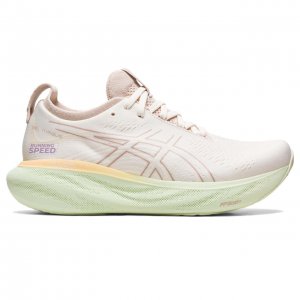 Tênis Asics Gel Nimbus 25 - Masculino - Creme e Verde Claro  