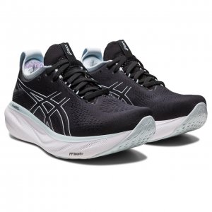 Tênis Asics Gel Nimbus 25 - Masculino - Preto e Branco 