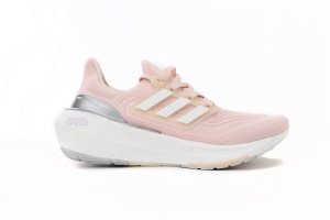Tênis Adidas UltraBoost 23 LIGHT - Feminino - Rosa e Branco
