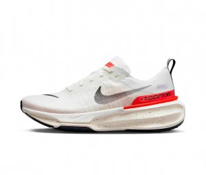 Tênis Nike Zoomx Invincible Run Flyknit 3 Masculino - Branco e Vermelho  