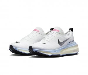 Tênis Nike Zoomx Invincible Run Flyknit 3 Feminino - Branco e Azul 