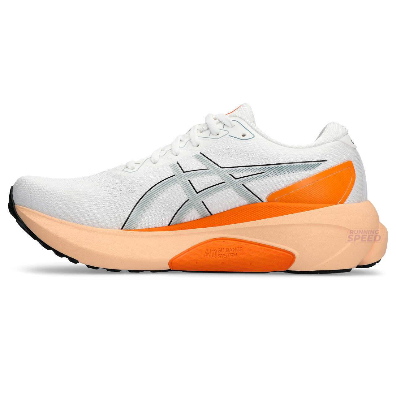 Tênis Asics Gel Kayano 30 - Branco e Laranja - Masculino 