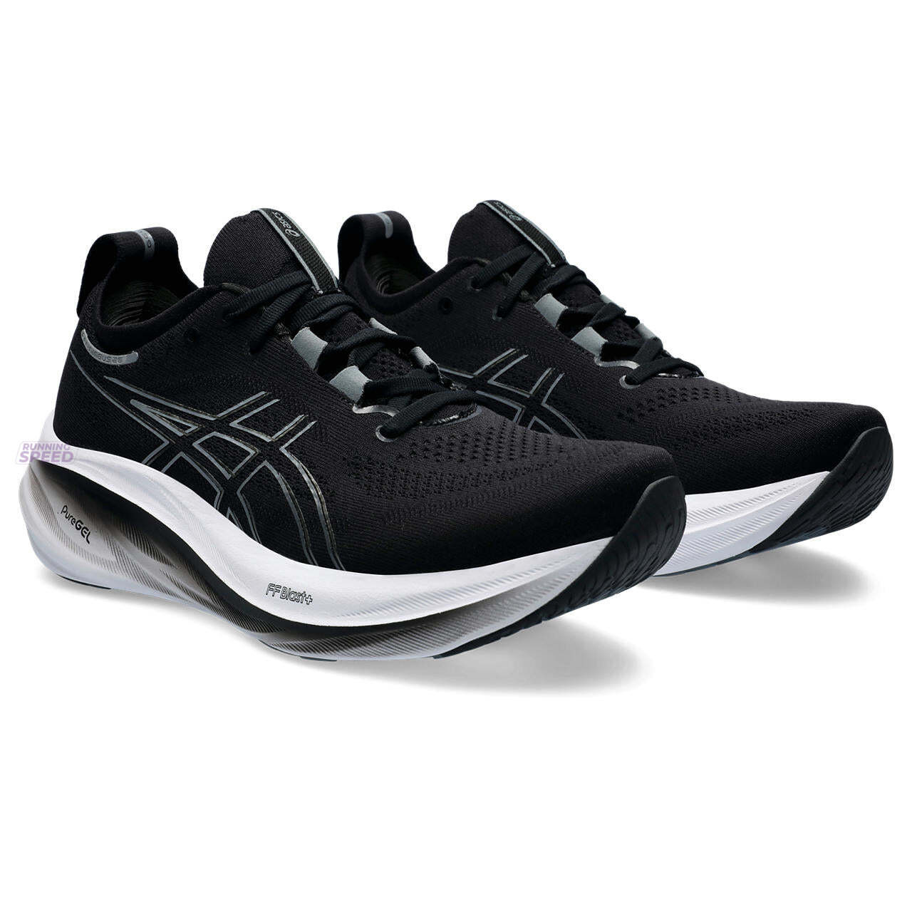 Tênis Asics Gel Nimbus 26 - Preto Grafite e Branco - Masculino