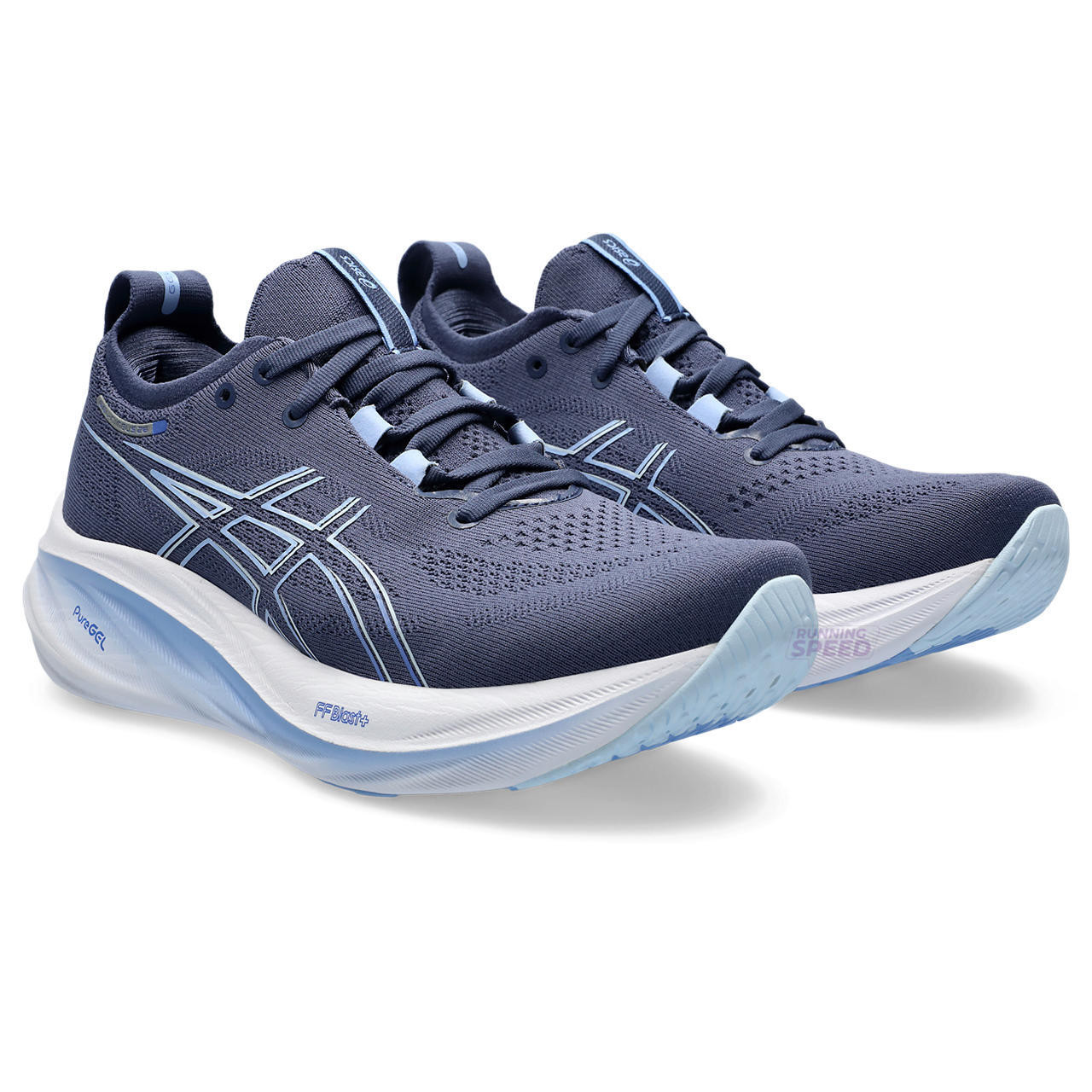 Tênis Asics Gel Nimbus 26 - Azul e Cinza - Feminino