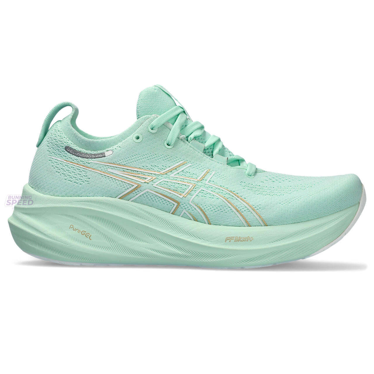 Tênis Asics Gel Nimbus 26 - Verde Claro - Feminino 