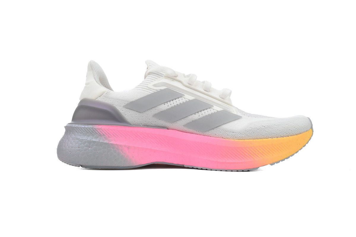 Tênis Adidas Ultraboost 5x - Branco Cinza e Rosa - Masculino
